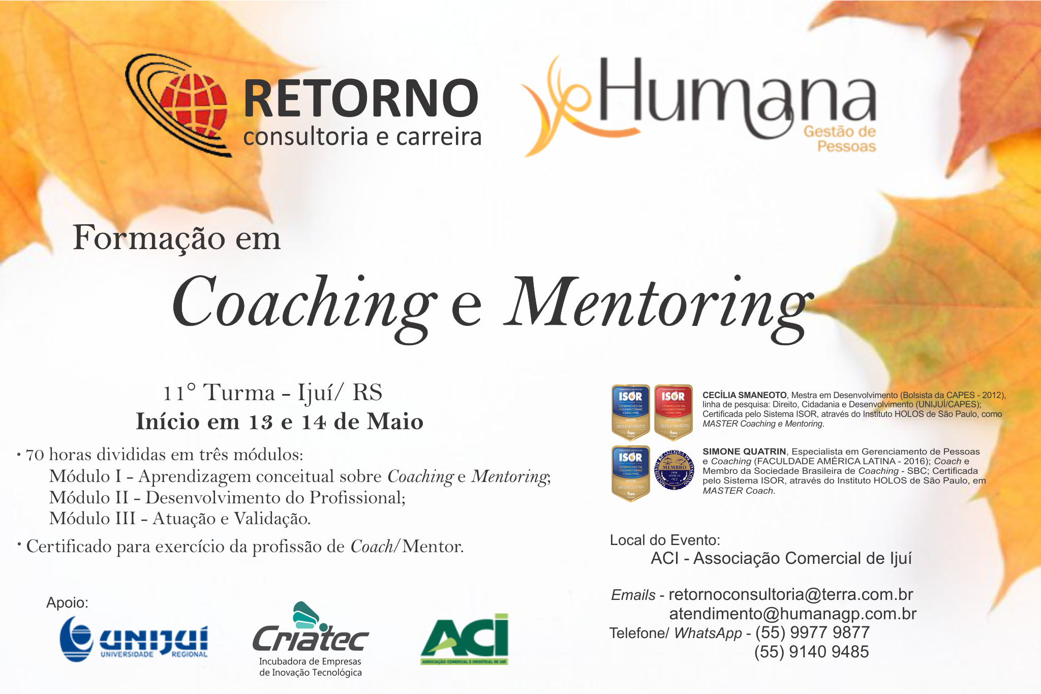 Formação em Coaching e Mentoring